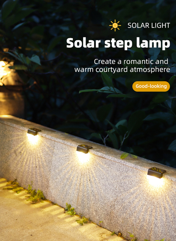 Monocrystalline PC Solar Powered LED Fence Landscape Light For Outdoor