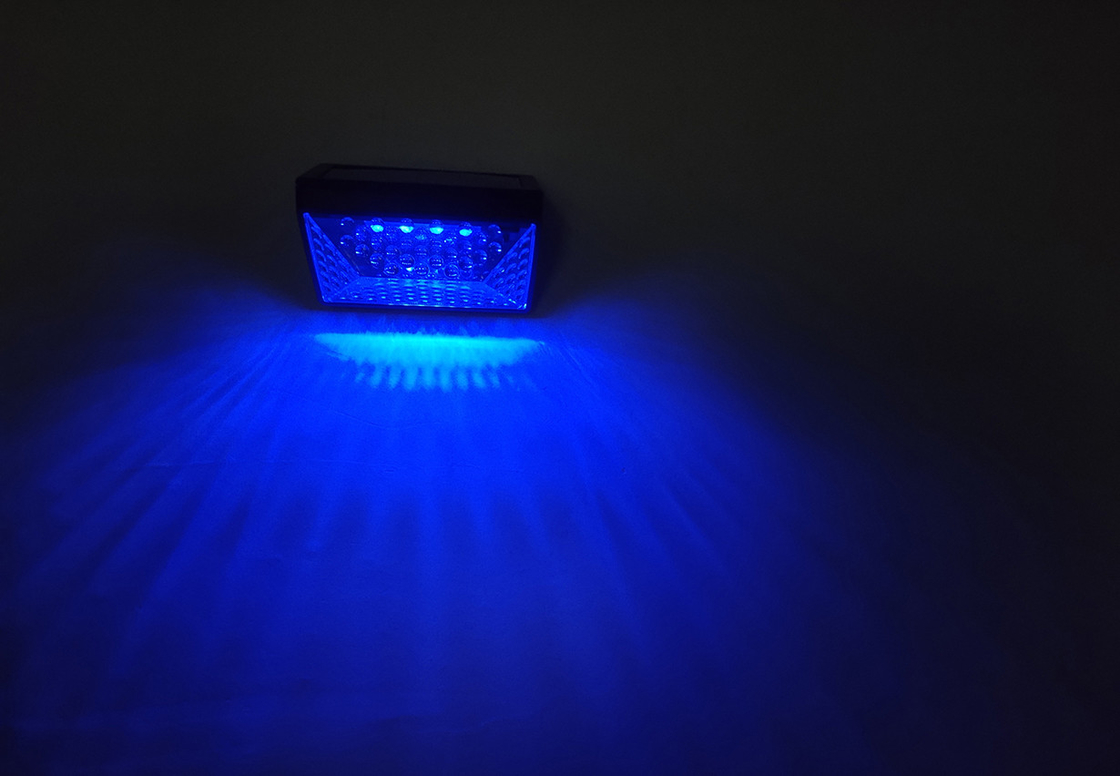 IP67 Waterproof Solar Fence Light RGB Powered Decoration For Outdoor