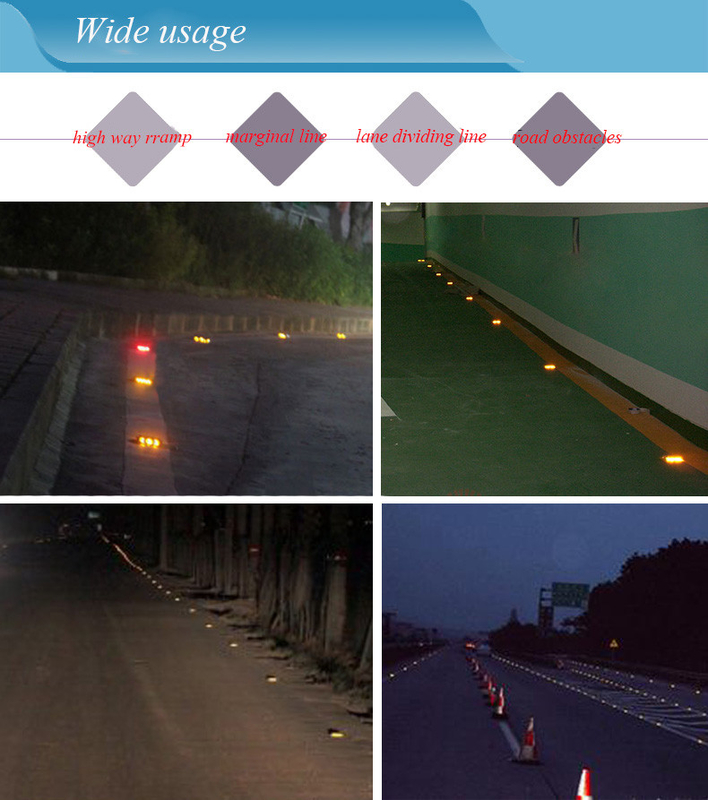 IP67 1.2V Solar Cell Road Studs Led Light  Aluminum For Outdoor