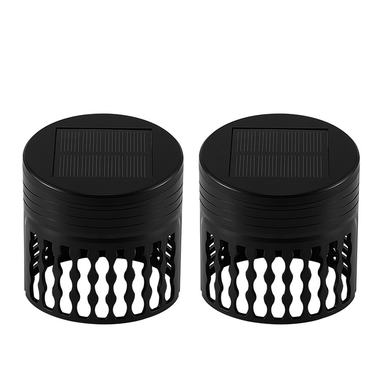 IP65 Waterproof Solar Fence Led Lights Powered Decorative Cylinder For Garden