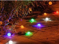 PC Plastic 1.2V Solar Powered Led Garden Lights 40MA Waterproof Outdoor For Decoration