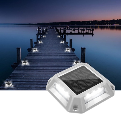 IP67 Waterproof Solar Powered Dock Light Outdoor Marine Deck Driveway Lights