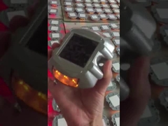 ALuminum Alloy Solar Deck Light 12PCS LED Steady Bright / Flashing